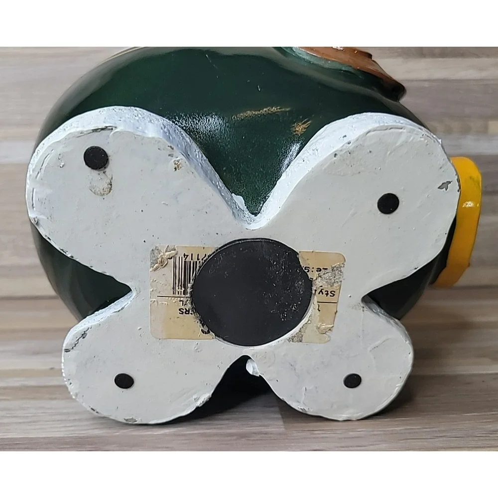 Green Bay Packers NFL Coin Piggy Bank‎ Snowy Cute Football Piggy Bank